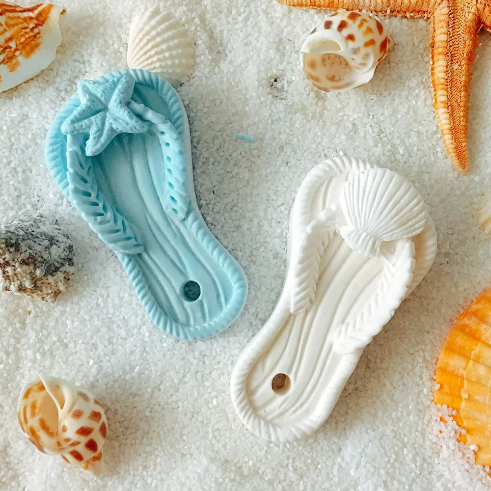 Beach Slippers Fondant Cake Decorating Silicon Mold Soap Silica Gel DIY Aroma Gypsum Plaster Silicone Mould For Car Pendant
Beach Slippers Fondant Cake Decorating Silicon Mold Soap Silica Gel DIY Aroma Gypsum Plaster Silicone Mould For Car Pendant