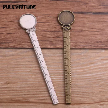 2pcs 20mm Inner Size Two Color Vintage Round Bow Style Handmade Ruler Bookmark Cabochon Base Cameo Setting 23*130mm
2pcs 20mm Inner Size Two Color Vintage Round Bow Style Handmade Ruler Bookmark Cabochon Base Cameo Setting 23*130mm