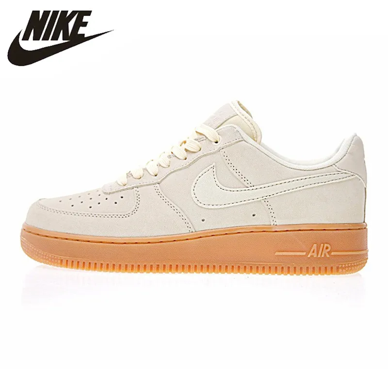 

Nike Air Force 1 AF1 for Men and Women Skateboarding Shoes , Beige, Non-slip Shock Absorbing Abrasion-resistant AA0287 600