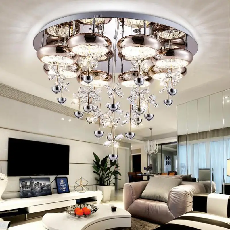 Led crystal ceiling lamp round modern minimalist master bedroom lamp warm romantic room lamp restaurant lighting
Led crystal ceiling lamp round modern minimalist master bedroom lamp warm romantic room lamp restaurant lighting