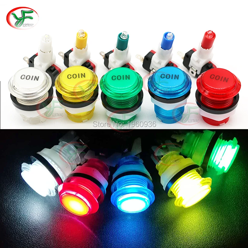 12V LED Arcade Game Start Push Button Coin Button Switch Kit 5 Colors DIY Accessories Professional Joystick Boy Gift
12V LED Arcade Game Start Push Button Coin Button Switch Kit 5 Colors DIY Accessories Professional Joystick Boy Gift