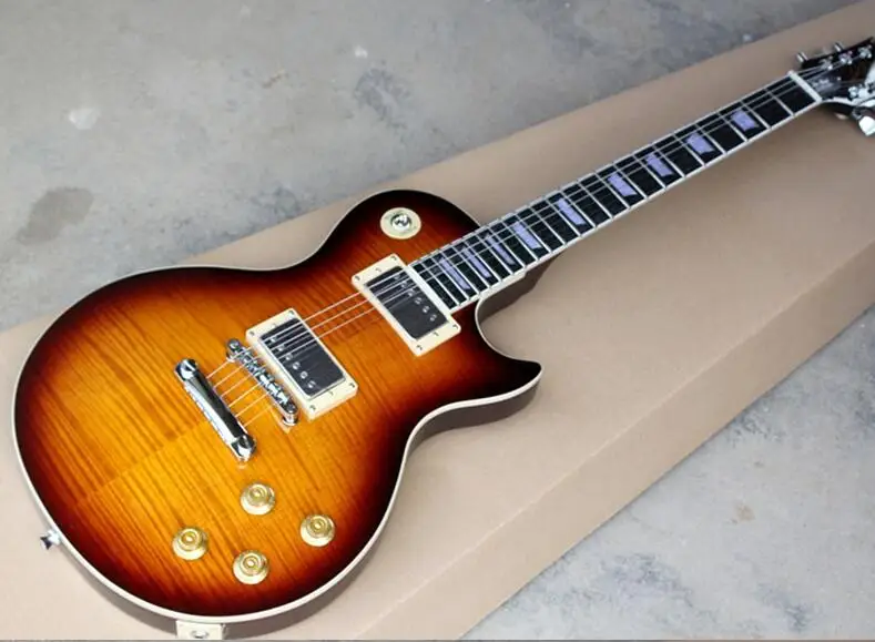 new Electric Guitar with Flame Maple Veneer,Gold Nub,Offer Customized free shipping
new Electric Guitar with Flame Maple Veneer,Gold Nub,Offer Customized free shipping