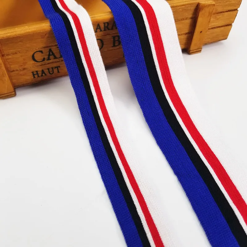 2 Colors One Meter blue Series Fashion Stripe Pattern Elastic Webbing Sewing Material For Garment Bag DIY decoration
2 Colors One Meter blue Series Fashion Stripe Pattern Elastic Webbing Sewing Material For Garment Bag DIY decoration