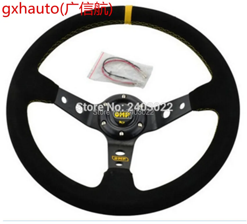 OMP Steering wheel ID=14inch 350mm Deep Corn Drifting Steering wheel /Suede Leather Steering wheel
OMP Steering wheel ID=14inch 350mm Deep Corn Drifting Steering wheel /Suede Leather Steering wheel