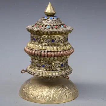Nepal warp barrel pendulum hand-held warp barrel inlaid with Gemstone auspicious eight treasures warp barrel
Nepal warp barrel pendulum hand-held warp barrel inlaid with Gemstone auspicious eight treasures warp barrel