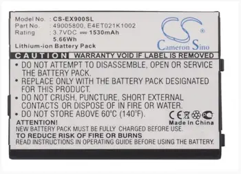 Cameron Sino 1530mAh battery for E-TEN glofiish DX900 glofiish V900 glofiish X900 49005800 E4ET021K1002
Cameron Sino 1530mAh battery for E-TEN glofiish DX900 glofiish V900 glofiish X900 49005800 E4ET021K1002