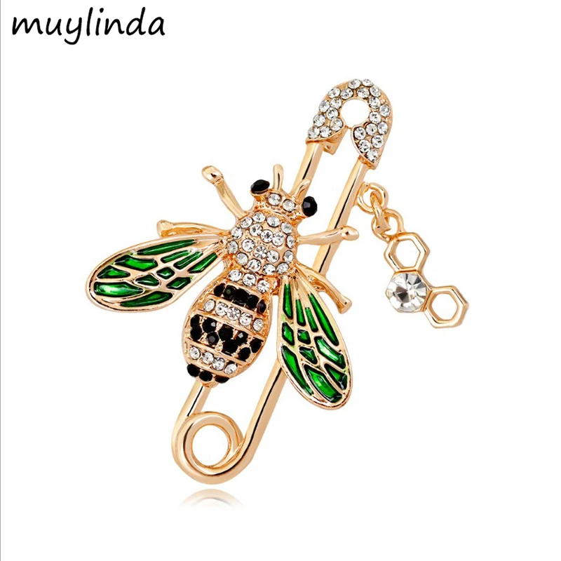 muylinda Bee Insect Brooch Pin Fashion Women Pins Gold Plating Rhinestone Pins And Brooches Scarf Clip Broche Jewelry
muylinda Bee Insect Brooch Pin Fashion Women Pins Gold Plating Rhinestone Pins And Brooches Scarf Clip Broche Jewelry