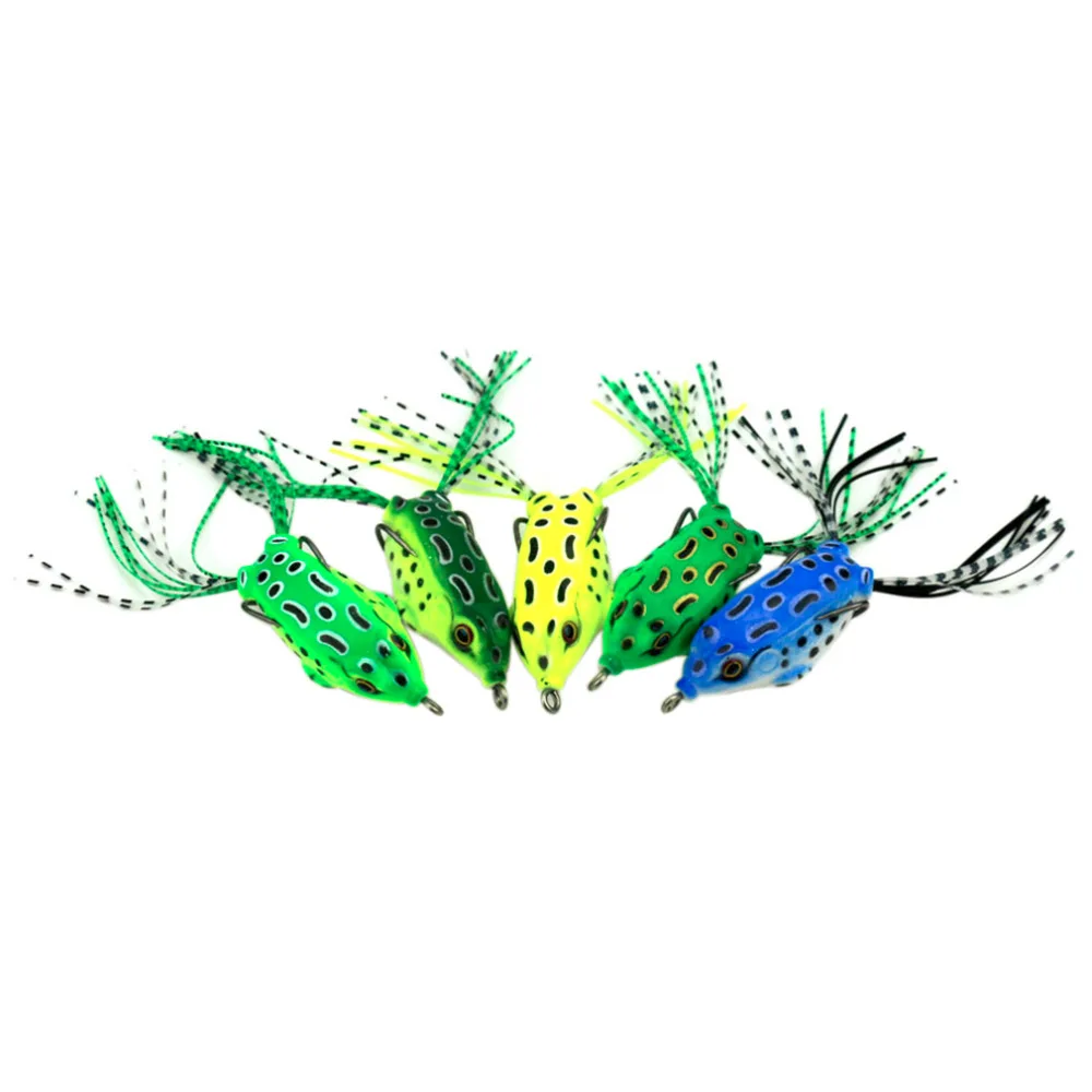 new Lot 5 Pcs Soft Plastic Fishing lures Frog lure With Hook Top Water 5.5CM 8G Artificial Fish Tackle
new Lot 5 Pcs Soft Plastic Fishing lures Frog lure With Hook Top Water 5.5CM 8G Artificial Fish Tackle