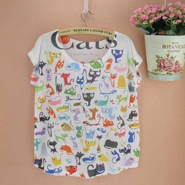 Doodle Cats print Tshirt ladies Novelty pattern t-shirts womens fashion summer tee big size tops tees short sleeved clothing
Doodle Cats print Tshirt ladies Novelty pattern t-shirts womens fashion summer tee big size tops tees short sleeved clothing