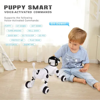 Smart Robot Dog Intelligence RC Smart Dog Pet Support Voice Activated Commands Talking Robot Dog Electronic Pet Kids Toys
Smart Robot Dog Intelligence RC Smart Dog Pet Support Voice Activated Commands Talking Robot Dog Electronic Pet Kids Toys