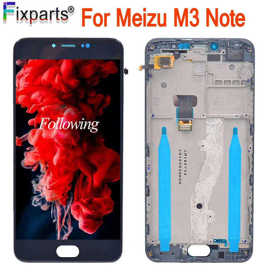 ЖК-дисплей MEIZU L681H Meizu M3 Note кодирующий преобразователь сенсорного экрана в сборе