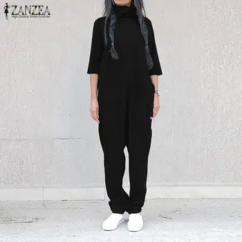 ZANZEA Women's Jumpsuit 2020 Fashion Ladies Crew Neck Back Zipper Up Overalls Long Harem Pants Playsuit Combinaison Mono Mujer
ZANZEA Women's Jumpsuit 2020 Fashion Ladies Crew Neck Back Zipper Up Overalls Long Harem Pants Playsuit Combinaison Mono Mujer