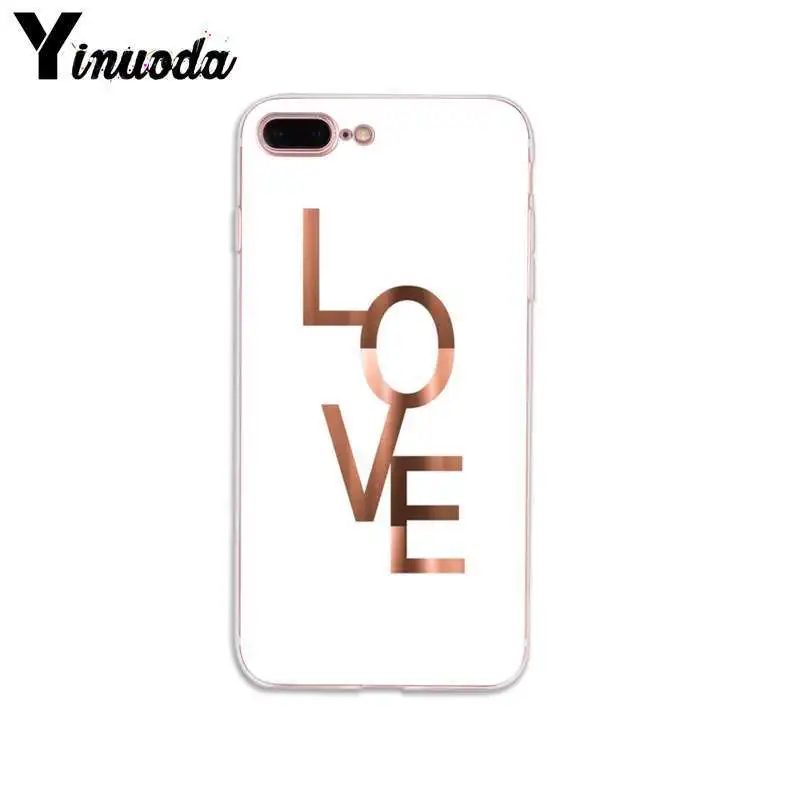 Love Heart Pineapple Gold Rose Stripes