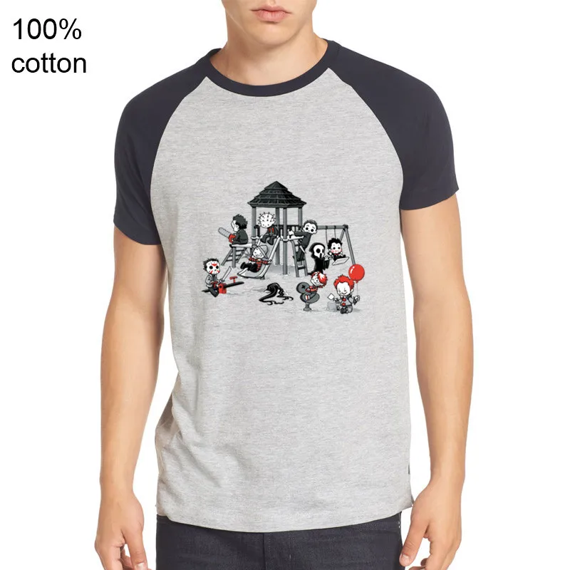2019 NEW Hot summer men's short sleeve T Shirts Maniac Park Horror Movie Theme Park Jason Clown Saw Halloween Funny Artsy Tee
2019 NEW Hot summer men's short sleeve T Shirts Maniac Park Horror Movie Theme Park Jason Clown Saw Halloween Funny Artsy Tee