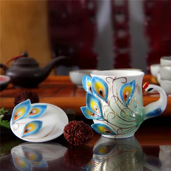 1 Pcs Enamel Porcelain Peacock Coffee Cup Creative Ceramic Cups 3D Color Office Home Coffee Tea Sets & Tea Cup
1 Pcs Enamel Porcelain Peacock Coffee Cup Creative Ceramic Cups 3D Color Office Home Coffee Tea Sets & Tea Cup