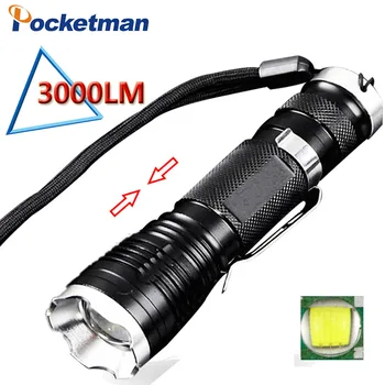 ZK50 3000 Lumen LED Flashlight T6 LED Torch Torche Lmape Zoomable Flashlight Belt Clip Tactical Totch Lantern Portable
ZK50 3000 Lumen LED Flashlight T6 LED Torch Torche Lmape Zoomable Flashlight Belt Clip Tactical Totch Lantern Portable