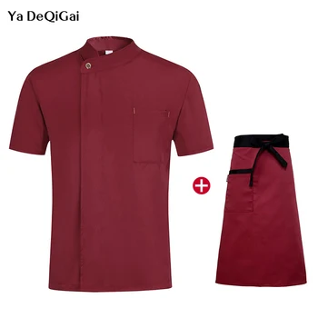 new Food Serive Oblique Restaurant Work Uniform Short Sleeve Single Breasted Kitchen Catering Casual Soft M-4XL chef clothes
new Food Serive Oblique Restaurant Work Uniform Short Sleeve Single Breasted Kitchen Catering Casual Soft M-4XL chef clothes