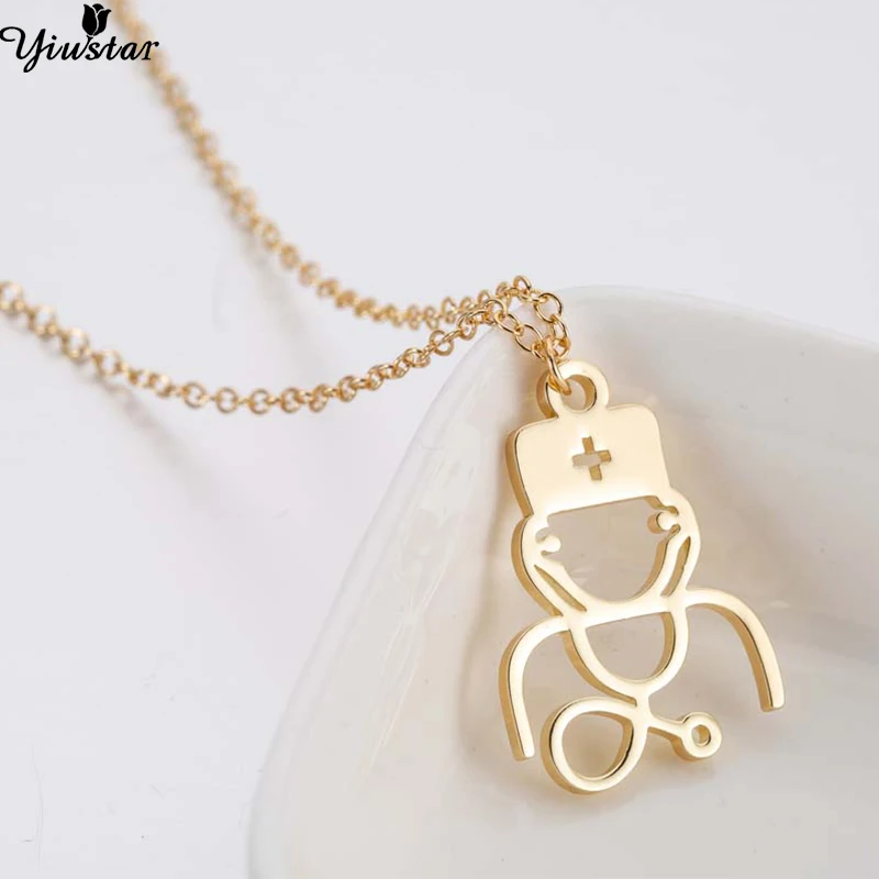 Yiustar Unique Stethoscope with Medicine Chest Necklace for Doctor Nurse Jewelry Stainless Steel Face Geometric Pendant Necklace
Yiustar Unique Stethoscope with Medicine Chest Necklace for Doctor Nurse Jewelry Stainless Steel Face Geometric Pendant Necklace