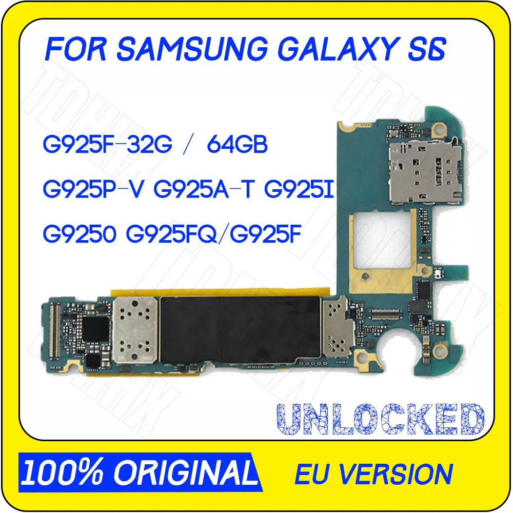 Europe version for Samsung Galaxy S6 Edge G925F G925P G925V G925A G925T G925I G925I Motherboard with full chips
Europe version for Samsung Galaxy S6 Edge G925F G925P G925V G925A G925T G925I G925I Motherboard with full chips