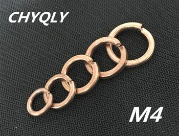 200pcs M4 Hi-Q Copper spring washer Copper Washer spring gasket