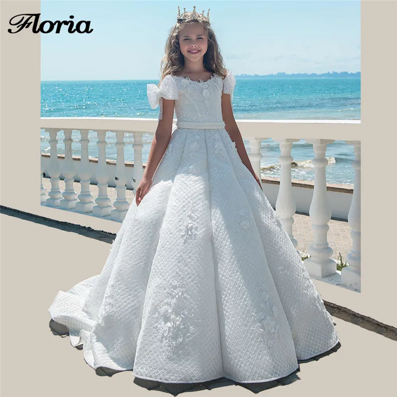 Princess White Flower Girl Dresses For Weddings Vestidos Daminha Beading Girls Pageant Gowns First Communion Dresses For Girls
Princess White Flower Girl Dresses For Weddings Vestidos Daminha Beading Girls Pageant Gowns First Communion Dresses For Girls