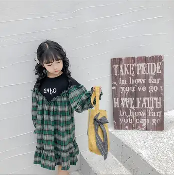 2019 Korean style girls patchwork ruffles dress fashion spring cotton girls dresses 3-8t A879
2019 Korean style girls patchwork ruffles dress fashion spring cotton girls dresses 3-8t A879