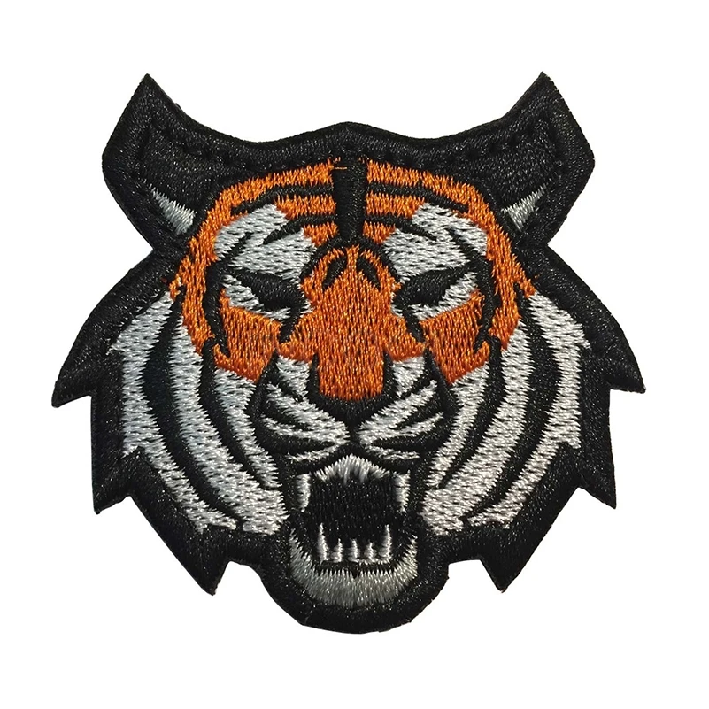 TIGER HEAD FIGHT EMBROIDERED CLOTH SEW IRON ON MORALE PATCH BADGE JACKET