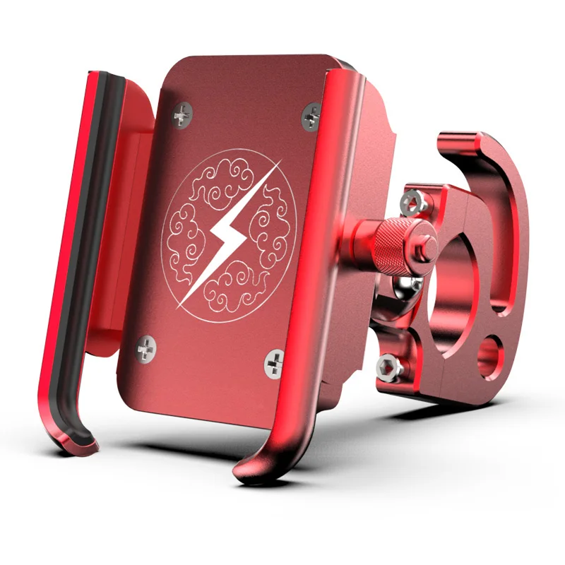 Aluminum Alloy Universal Motorcycle Handle Bar Mount Mobile Cell Phone Holder Stand with Hook for 4-6.5 inch Mobile Phones
Aluminum Alloy Universal Motorcycle Handle Bar Mount Mobile Cell Phone Holder Stand with Hook for 4-6.5 inch Mobile Phones