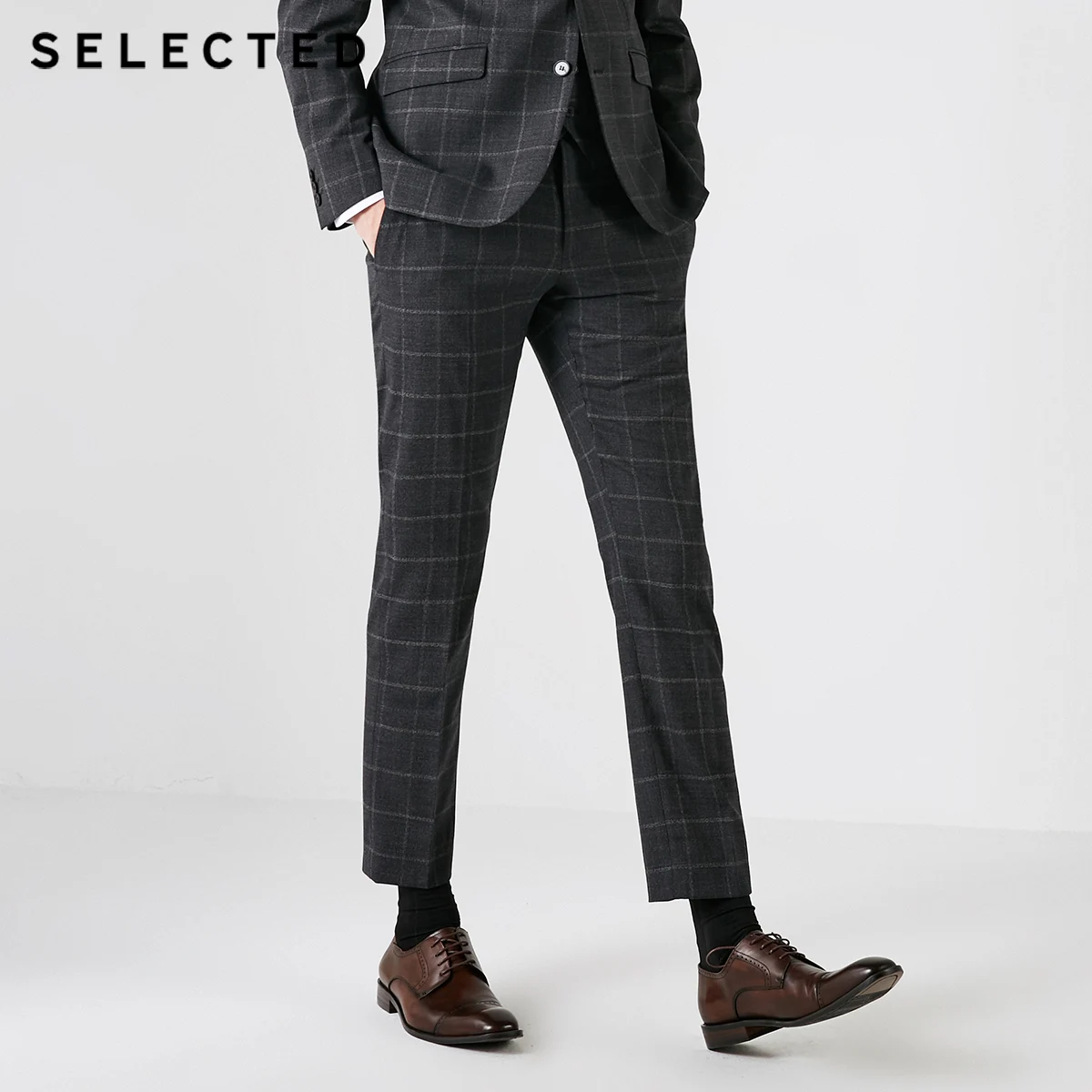 Фото Выбранный новый стиль мужской ткани бизнес случайные фитнес брюки S | 41838Y501