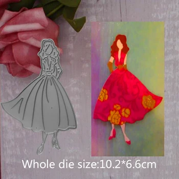 10.2*6.6cm Curly dress girl 2019 new metal steel cutting dies for DIY Scrapbooking stitch Album Paper Card Craft Embossing dies
10.2*6.6cm Curly dress girl 2019 new metal steel cutting dies for DIY Scrapbooking stitch Album Paper Card Craft Embossing dies