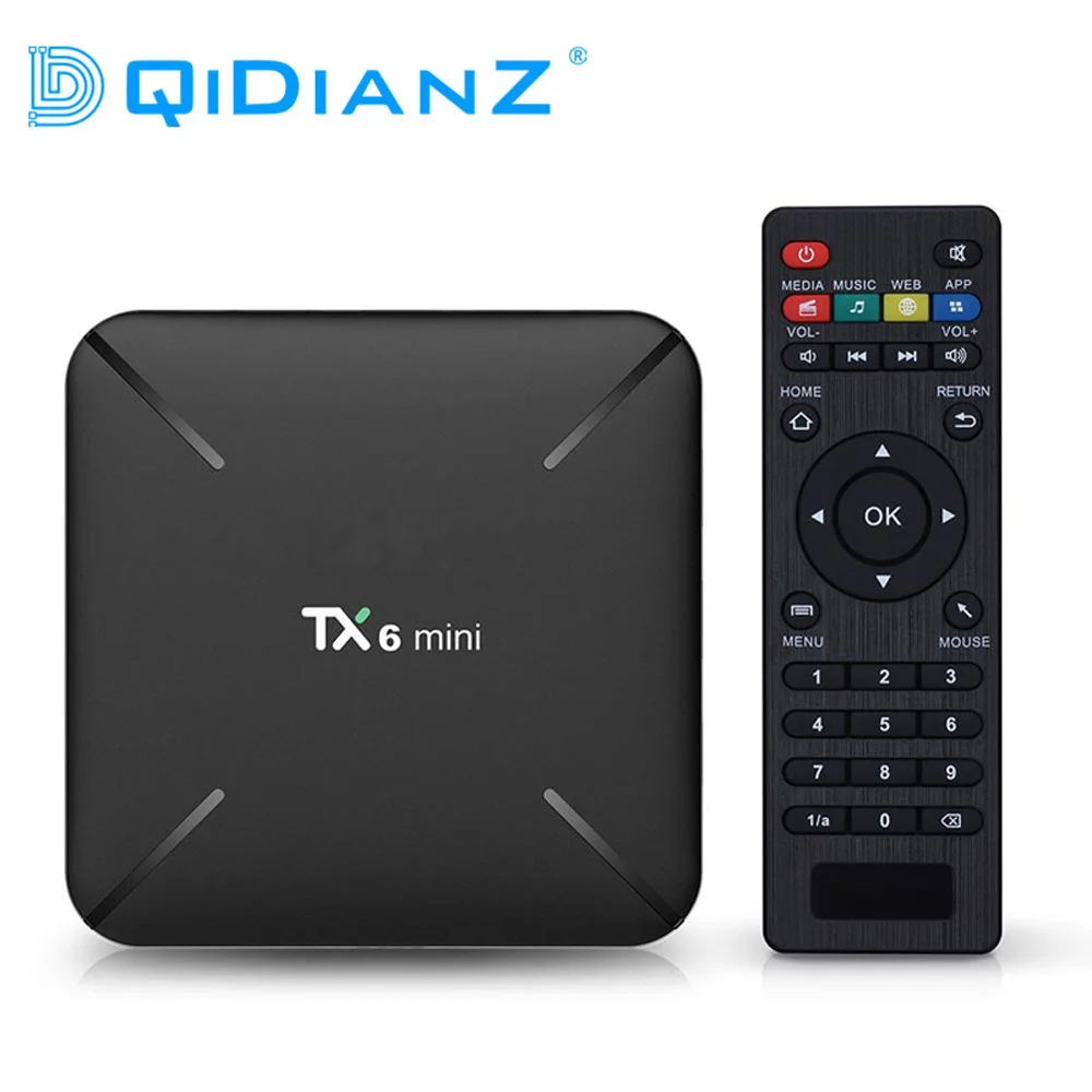 DQiDianZ New 4K TV BOX Android 9.0 TX6MINI 2GB 16GB Allwinner Quad core support 2.4G Wireless WIFI TX6 mini Set Top Box
DQiDianZ New 4K TV BOX Android 9.0 TX6MINI 2GB 16GB Allwinner Quad core support 2.4G Wireless WIFI TX6 mini Set Top Box
