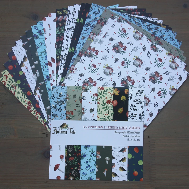 KSCRAFT 12pcs 6" Single-side Printed Autumn Fale creative papercraft art paper handmade scrapbooking kit set book
KSCRAFT 12pcs 6" Single-side Printed Autumn Fale creative papercraft art paper handmade scrapbooking kit set book