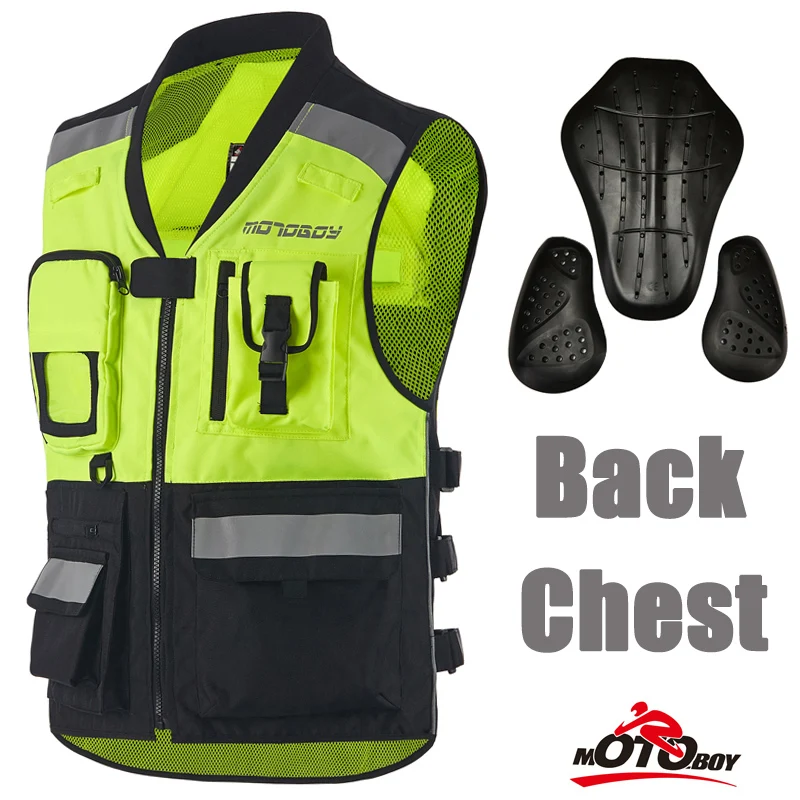 MOTOBOY GREEN/BLACK Motorcycle Vest Reflective Motocross Racing Back & Chest Pads Protector VEST CE Certified Moto Jackets
MOTOBOY GREEN/BLACK Motorcycle Vest Reflective Motocross Racing Back & Chest Pads Protector VEST CE Certified Moto Jackets