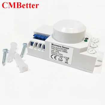 CMBetter New Electric High Frequency AC 220V-240V 5.8GHz Microwave Radar Sensor Body Motion HF Detector Light Switch Sensors
CMBetter New Electric High Frequency AC 220V-240V 5.8GHz Microwave Radar Sensor Body Motion HF Detector Light Switch Sensors