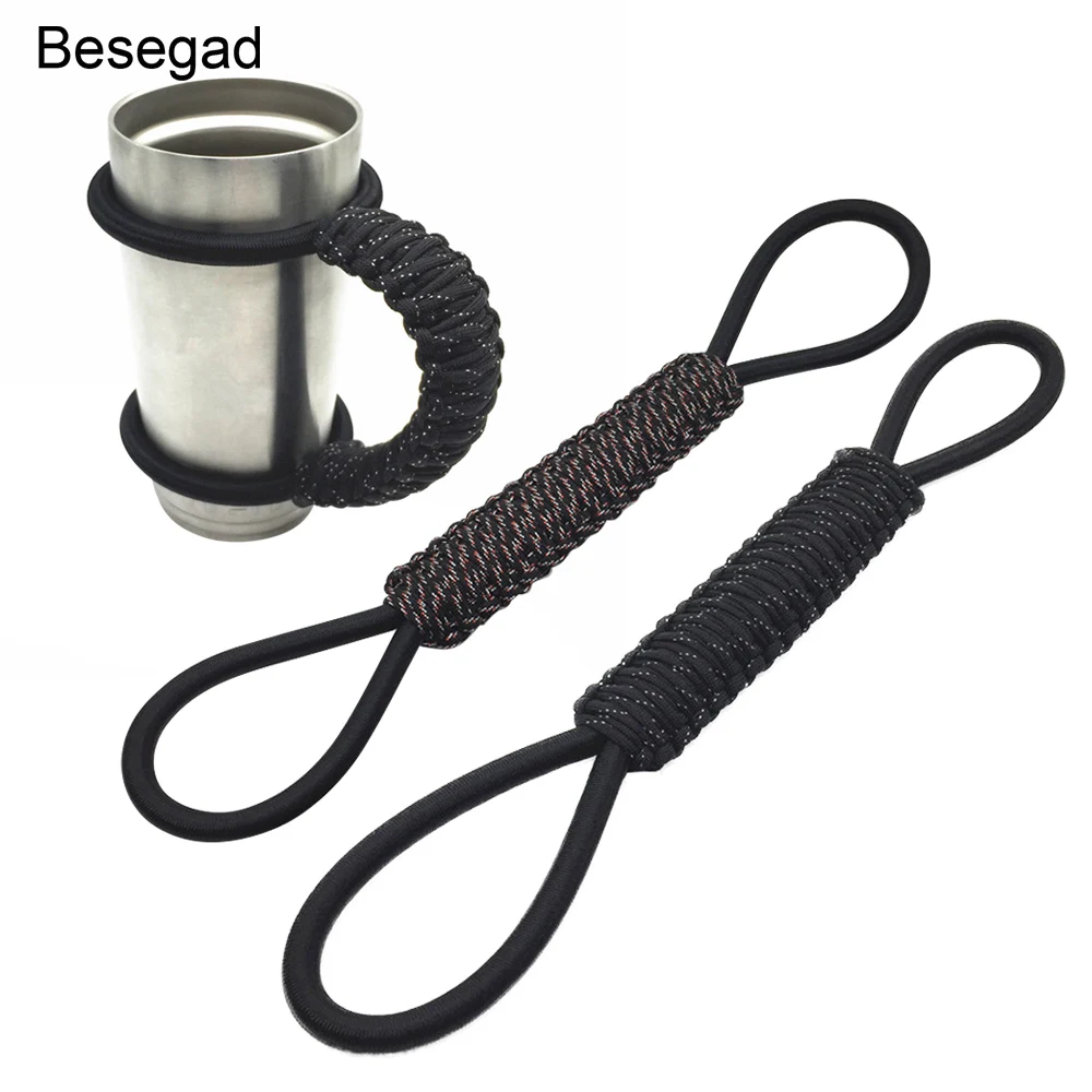 Behogar Handmade Tumblers Paracord Handle Holder Water Bottle Carrier Rope with Double Ring for Yeti 30oz Cups
Behogar Handmade Tumblers Paracord Handle Holder Water Bottle Carrier Rope with Double Ring for Yeti 30oz Cups