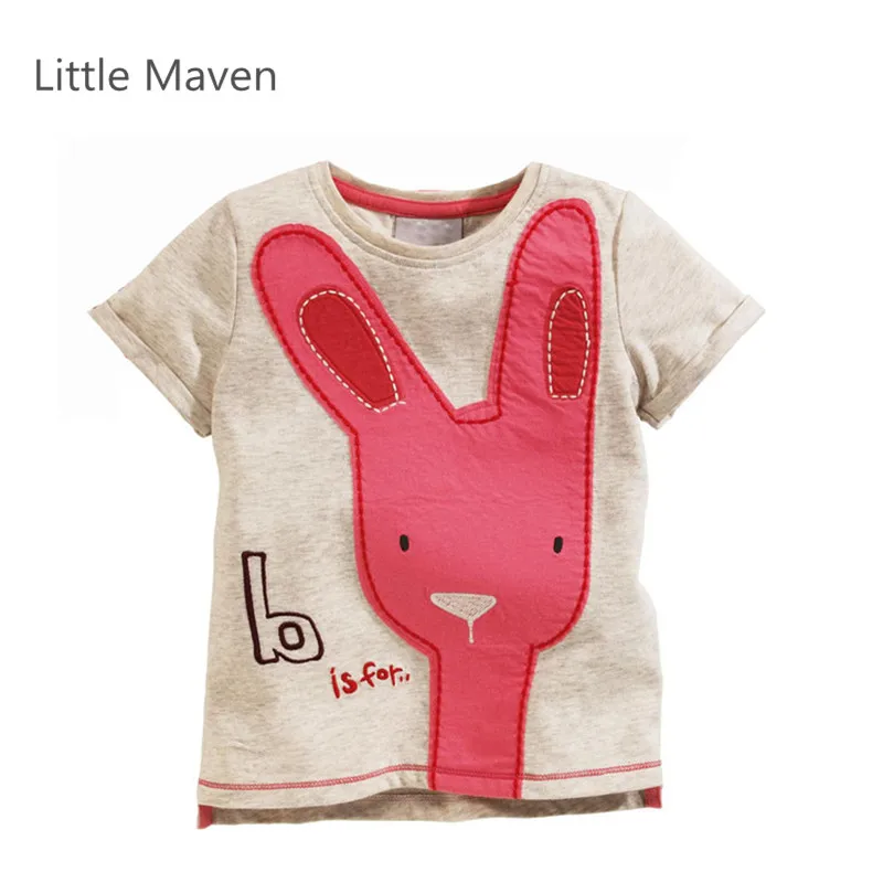 Little Maven Brand New Summer Girls Lovely Pink Long Ears Rabbit Short Sleeve O-neck Soft Knitted Cotton Causal TShirt
Little Maven Brand New Summer Girls Lovely Pink Long Ears Rabbit Short Sleeve O-neck Soft Knitted Cotton Causal TShirt