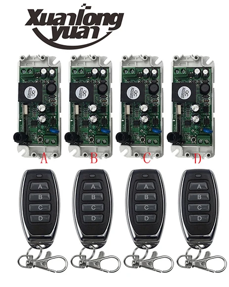 xuanlongyuan AC85V 110V 220V 250V 1CH RF Wireless Remote Control Relay Switch Transmitter+Receiver Security System Garage Doors
xuanlongyuan AC85V 110V 220V 250V 1CH RF Wireless Remote Control Relay Switch Transmitter+Receiver Security System Garage Doors