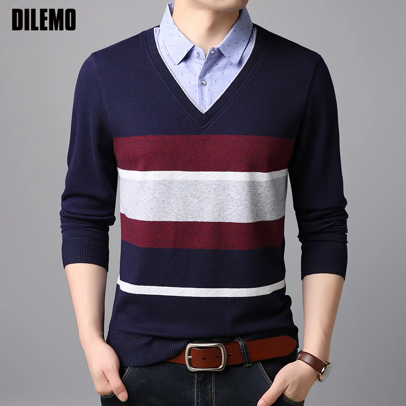 2019 Fashion Brand Shirts Mens Korean V Neck Slim Fit Street Wear Long Sleeve Fake Two Pieces High Quality Casual Clothes
2019 Fashion Brand Shirts Mens Korean V Neck Slim Fit Street Wear Long Sleeve Fake Two Pieces High Quality Casual Clothes