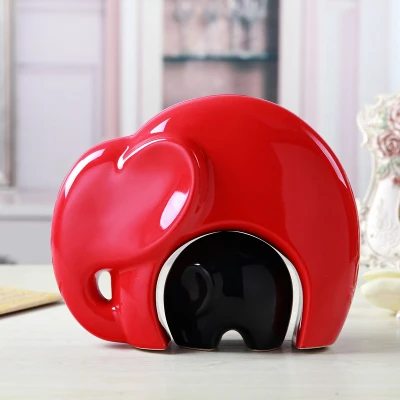 Exquisite Interesting Chinese Modern Porcelain Black Red Cute Elephant Mother's Day Decoration Statues - Mother Protect the Kid
Exquisite Interesting Chinese Modern Porcelain Black Red Cute Elephant Mother's Day Decoration Statues - Mother Protect the Kid
