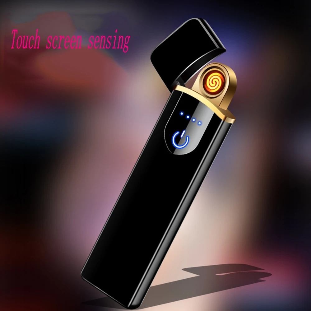 New Thin USB Charging Lighter For Smoking Windproof Touchscreen Electronic Cigarette Lighters Men Gift
New Thin USB Charging Lighter For Smoking Windproof Touchscreen Electronic Cigarette Lighters Men Gift