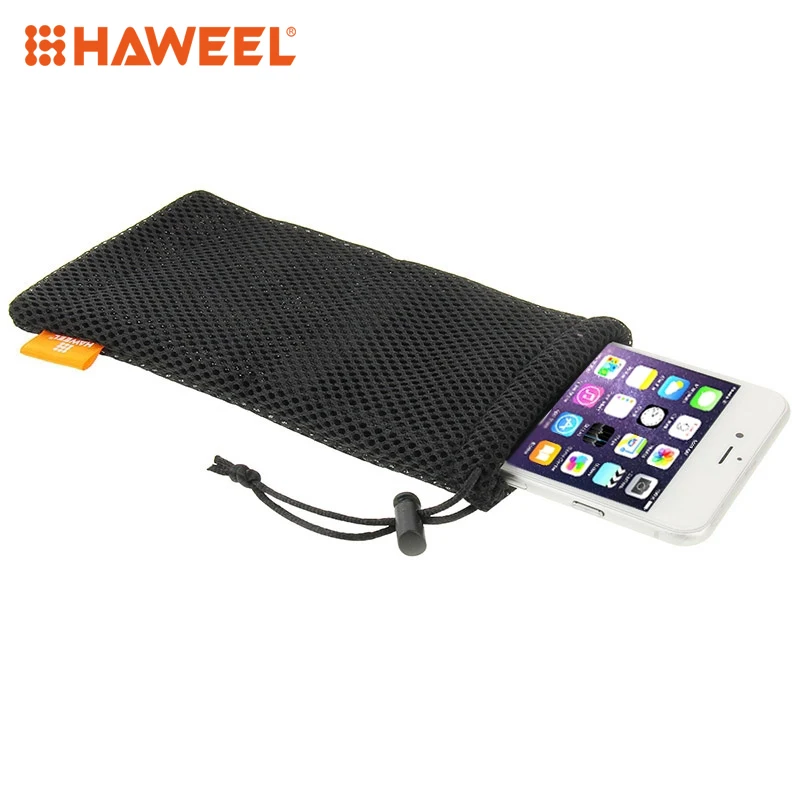 HAWEEL Nylon Mesh Pouch Bag with Stay Cord For 5.5 inch Screen Phone Size 18.5cm x 9cm
HAWEEL Nylon Mesh Pouch Bag with Stay Cord For 5.5 inch Screen Phone Size 18.5cm x 9cm