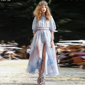 Long Dress Runway High Quality 2020 Summer New Women'S Fashion Party Sexy Boho Beach Vintage Elegant Chic Print Chiffon Dresses
Long Dress Runway High Quality 2020 Summer New Women'S Fashion Party Sexy Boho Beach Vintage Elegant Chic Print Chiffon Dresses