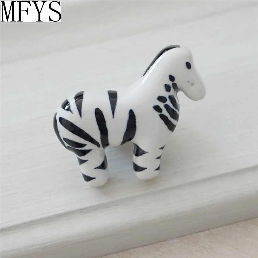 Kids Dresser Knob Drawer Handles Ceramic Zebra Black White Kid Cabinet Door Knobs / Furniture Knob Pull Cartoon Animal Children
Kids Dresser Knob Drawer Handles Ceramic Zebra Black White Kid Cabinet Door Knobs / Furniture Knob Pull Cartoon Animal Children