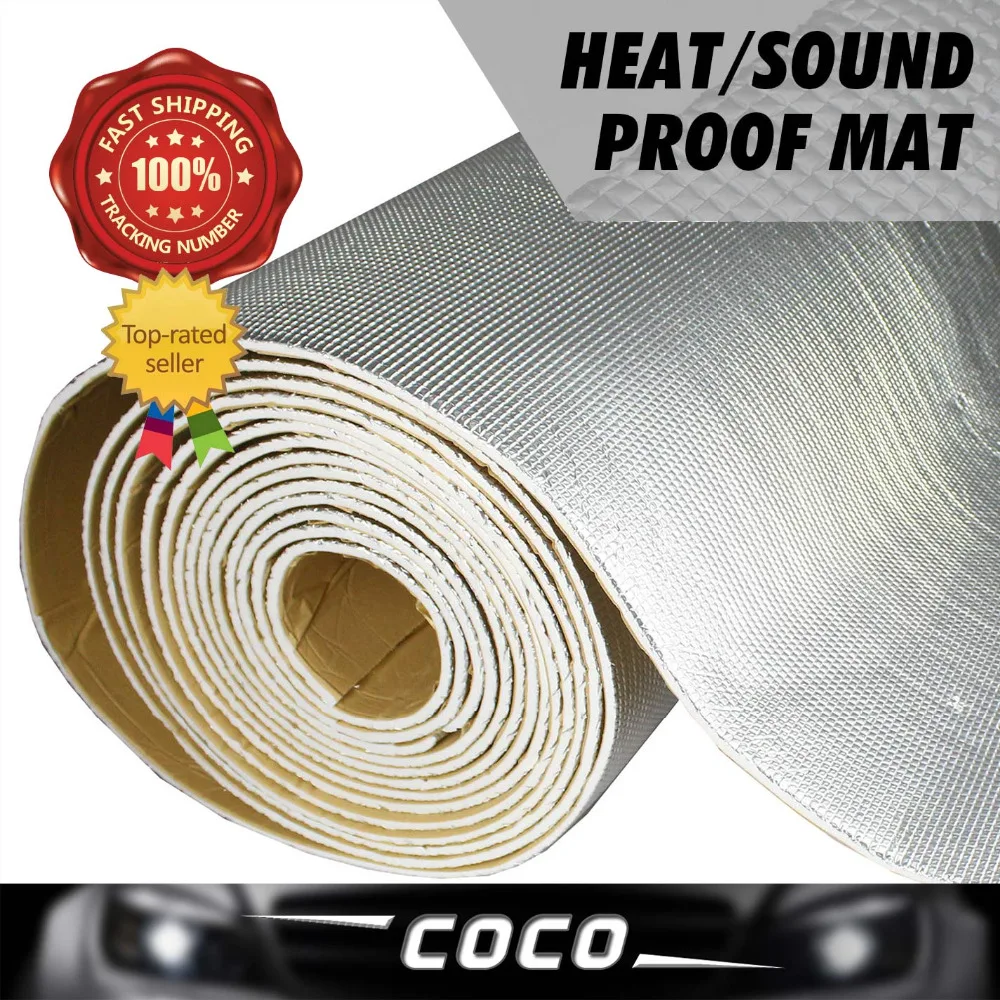 12"x40" 30cmx100cm car Sound Control Proofing Heat Insulation Proof Shield Mat Effcient sound insulation Aluminium Deadening PAD
12"x40" 30cmx100cm car Sound Control Proofing Heat Insulation Proof Shield Mat Effcient sound insulation Aluminium Deadening PAD