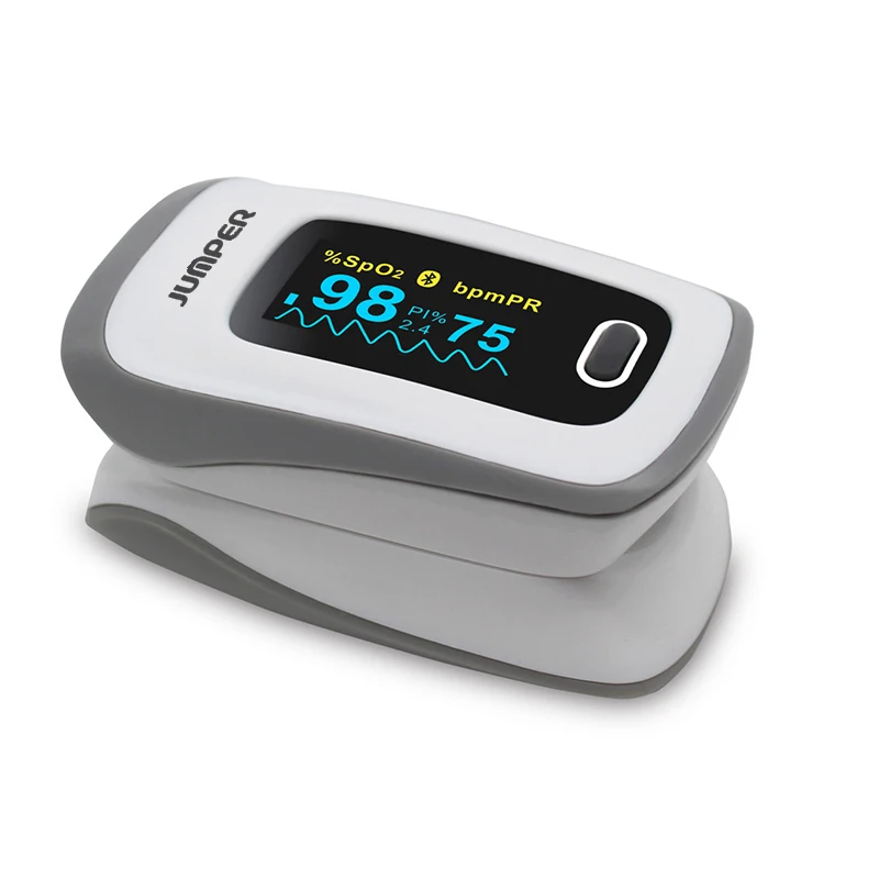 2017 JUMPER newest Bluetooth Fingertip Pulse Oximeter Oximetro de dedo Blood Oxygen Saturation Oximetro a finger for Health Care18