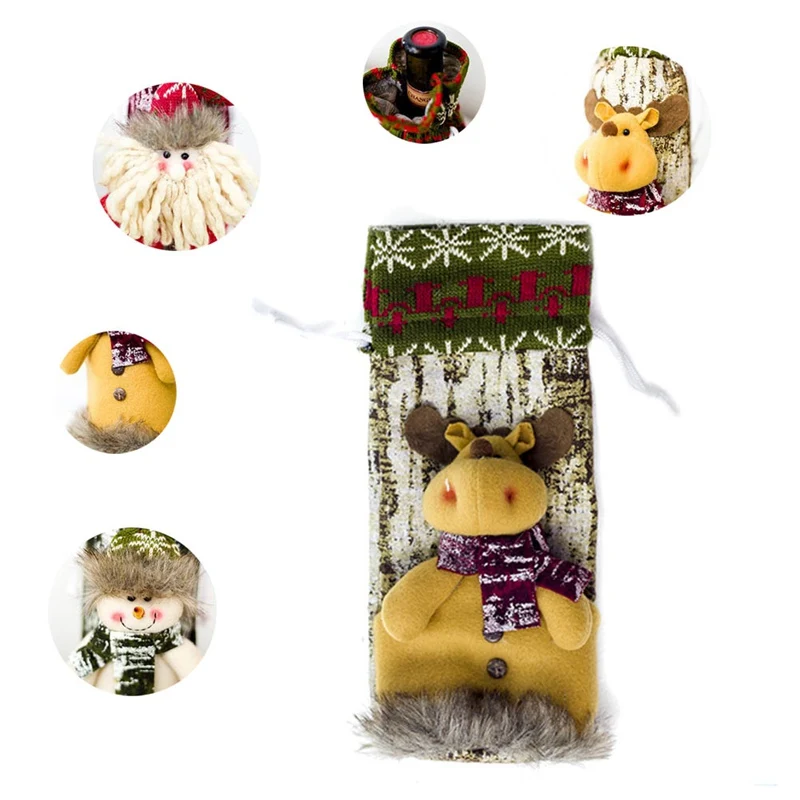 Christmas Decoration 2018 Santa Claus Wine Bottle Cover Gift Santa Sack Bottle Bag Snowman Decor Home Decoration
Christmas Decoration 2018 Santa Claus Wine Bottle Cover Gift Santa Sack Bottle Bag Snowman Decor Home Decoration