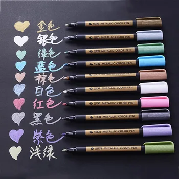 1pc Colored Highlighters Waterproof Permanent Metallic Marker Pens For White Paperboard Kraft Paper Photo Albums Diy Decorations
1pc Colored Highlighters Waterproof Permanent Metallic Marker Pens For White Paperboard Kraft Paper Photo Albums Diy Decorations