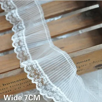 7CM Wide Luxury Tulle Pleated Lace Collar Organza Elastic Ruffle Trim Embroidery Ribbon Dress DIY Folded Sewing Lace Accessories
7CM Wide Luxury Tulle Pleated Lace Collar Organza Elastic Ruffle Trim Embroidery Ribbon Dress DIY Folded Sewing Lace Accessories