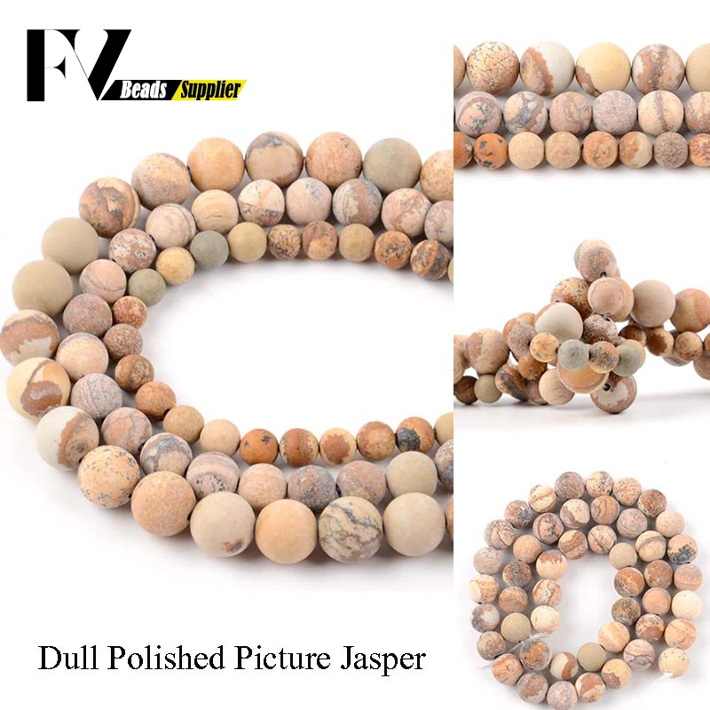 Dull Polished Matte Picture Jaspers Round Beads Natural Stone For Jewelry Making 6 8 10mm Gem Beads Diy Beadwork Accessories
Dull Polished Matte Picture Jaspers Round Beads Natural Stone For Jewelry Making 6 8 10mm Gem Beads Diy Beadwork Accessories