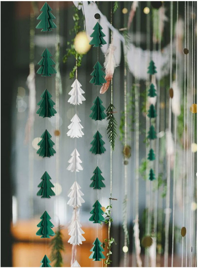2.5M Mini Christmas Tree Paper Flag Party Garland Decorations Banner Bunting For Merry Christmas Party Supplies 10pcs
2.5M Mini Christmas Tree Paper Flag Party Garland Decorations Banner Bunting For Merry Christmas Party Supplies 10pcs